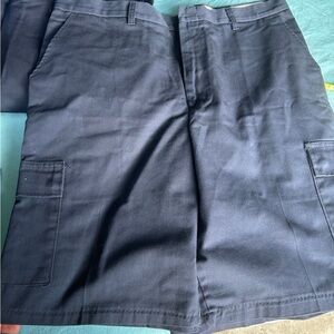 Blue Cargo Shorts with Sturdy Cotton Twill